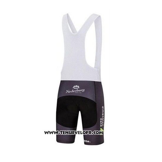 2018 Maillot Ciclismo Dimension Data Blanc et Vert Manches Courtes et Cuissard